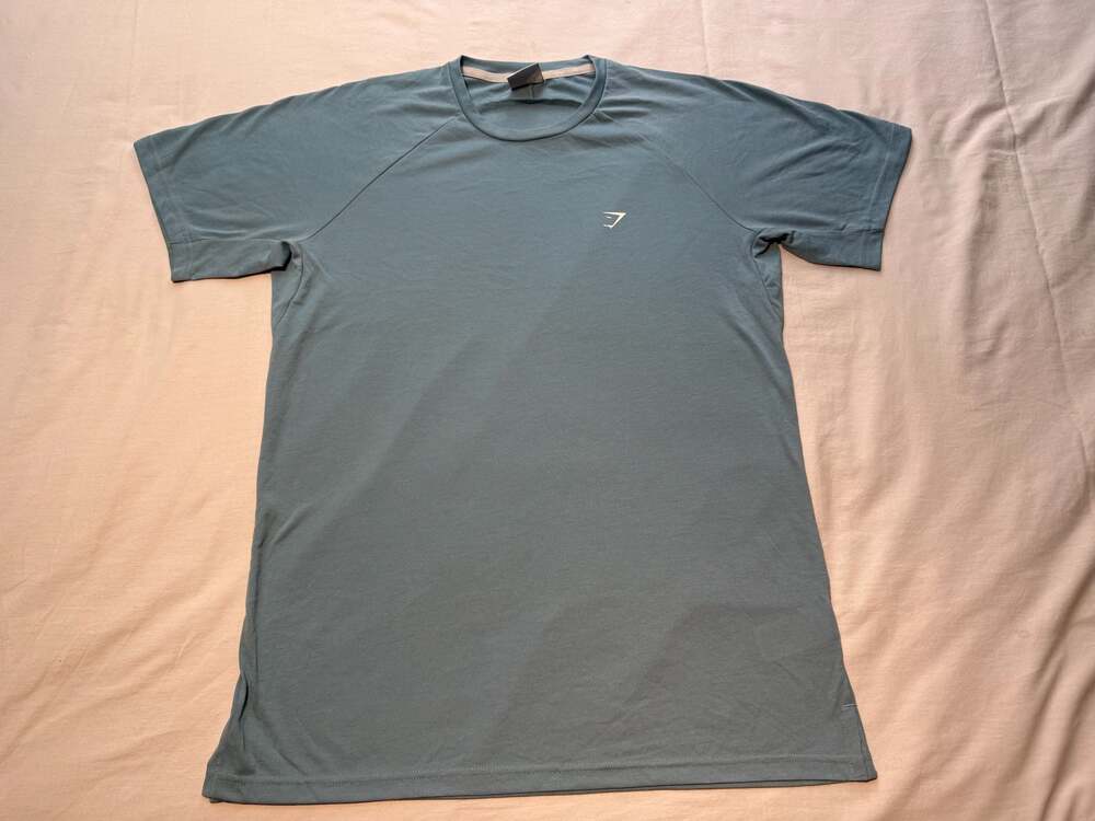 Gymshark Critical T-Shirt Size M Slate Blue Short Sleeve Training Tee